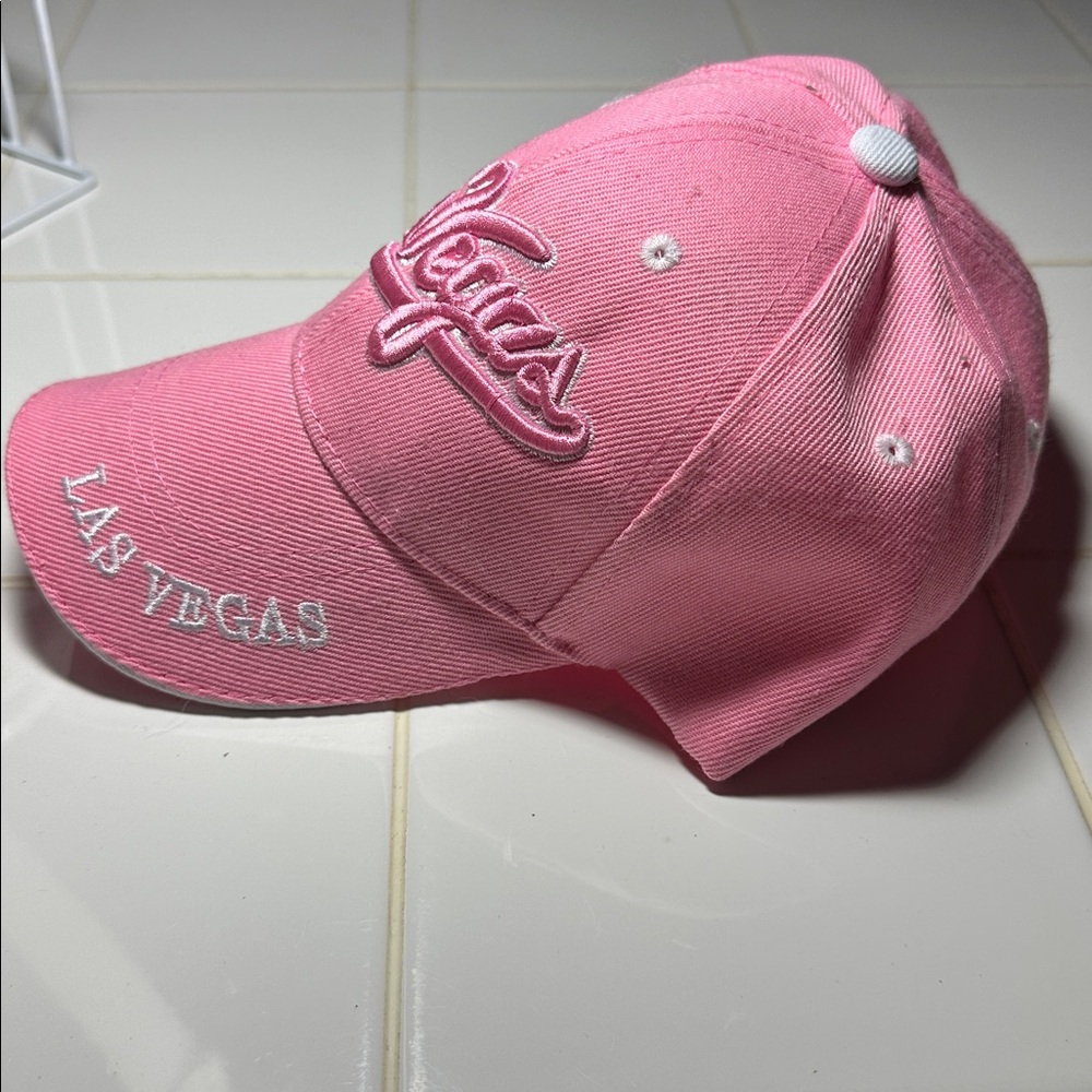 Pink Las Vegas Baseball Cap - Picture 2 of 3